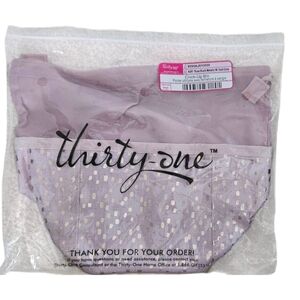 thirty-one Lilac Metallic Dot Cinch-Up Bin